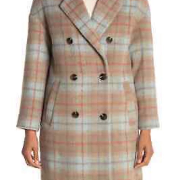 Marc New York Plaid Coat - Picture 5 of 6